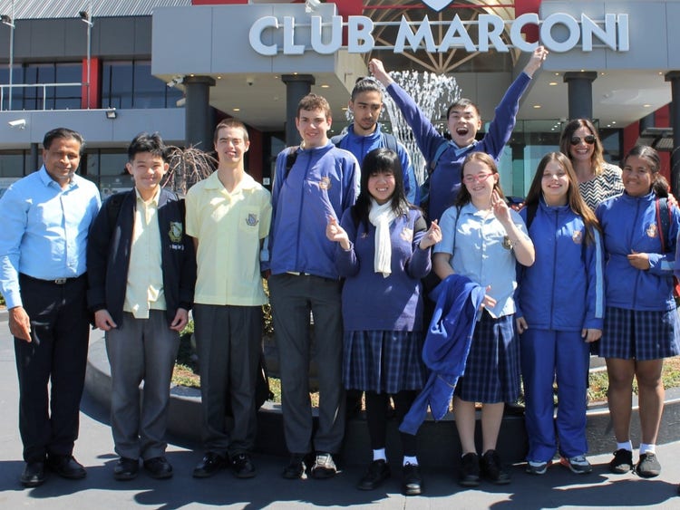 Students on the community access excursion