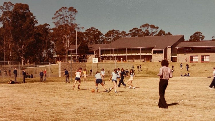 Picture of the school oval in 1979
